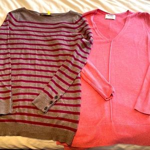 💜 Two Sweater Bundle! Old Navy and LOFT (S). Fair condition. 💜